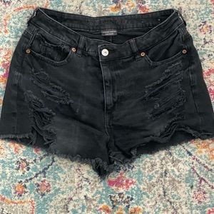 Black wash denim, comfort stretch waist band, size 8